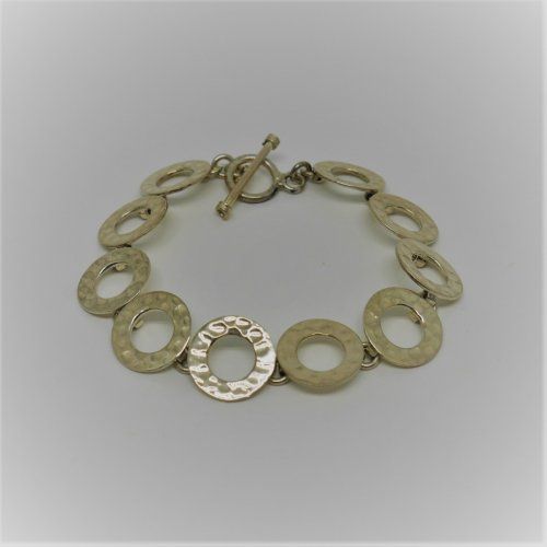 alt=\"Pulsera eslabones redondos plata de ley 925 Mils.www.santelmotienda.com\"