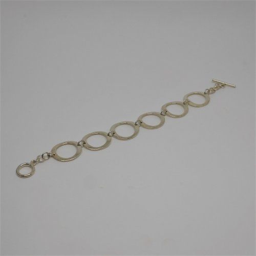 alt=\"Pulsera eslabones redondos Plata de ley 925 Mils.www.santelmotienda.com\"