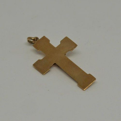 alt=\"Crucifijo de Oro de ley 18 K. jpg. www.santelmotienda.com\"